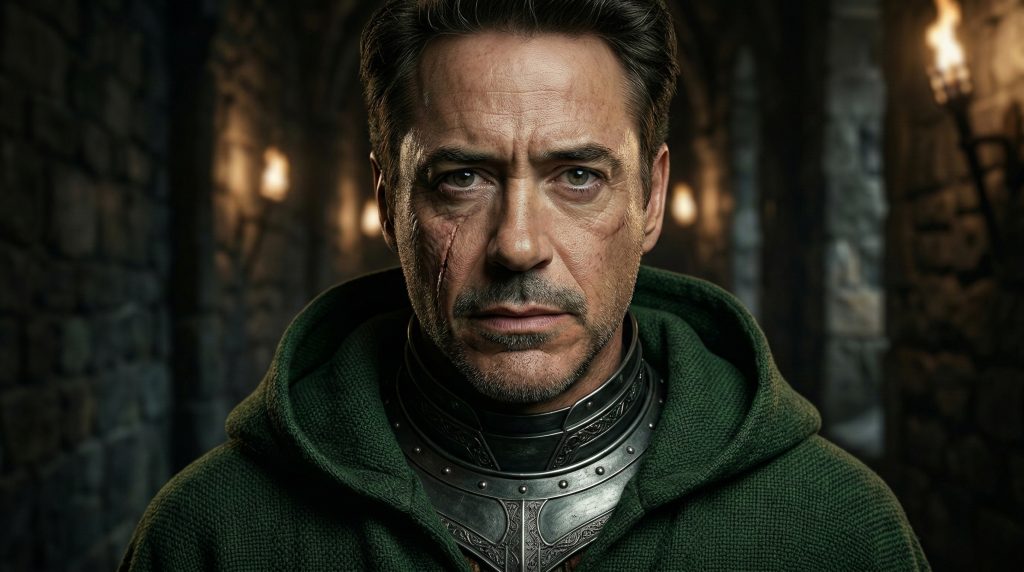 Analysis on a laptop screen comparing RDJ to the Infamous Iron Man comic book run.