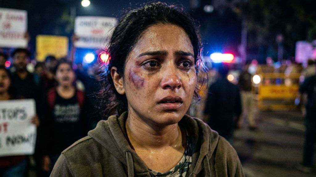 up of Ulka Gupta crying in The Kerala Story 2 Goes Beyond.